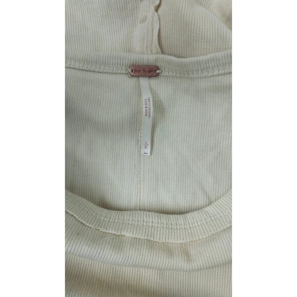 Free People Lost Love Long-Sleeve Blouse Top Boho Chic Lace Detail Tunic L - Picture 4 of 5